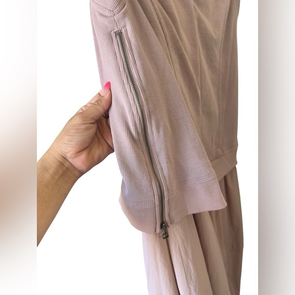 Daily Practice by Anthropologie Layered Short Sleeve Asymmetrical Dress Sz Small - Picture 8 of 11